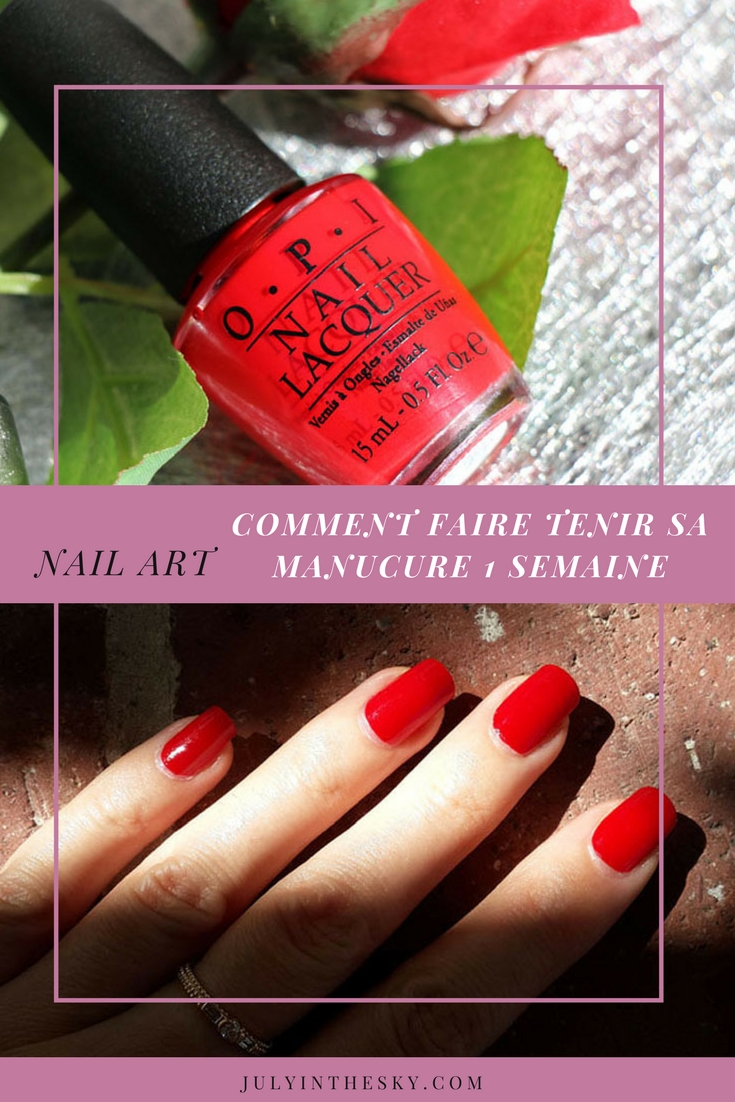 blog beauté routine manucure parfaite vernis écaille opi big apple red avis