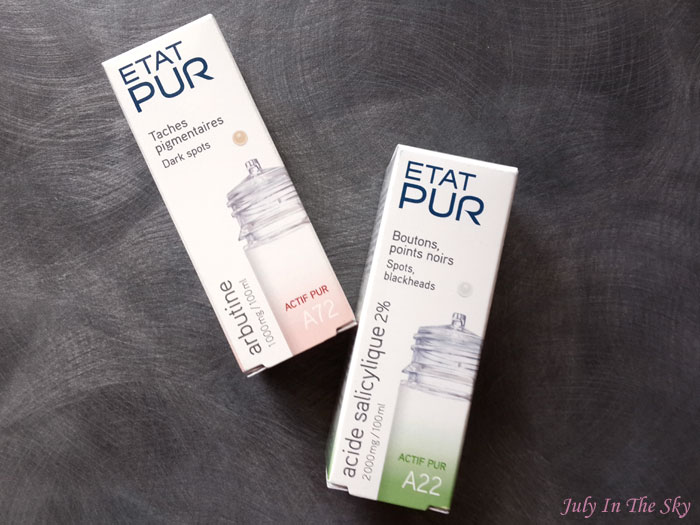 blog beauté haul état pur actifs acide salicylique arbutine acné imperfections avis