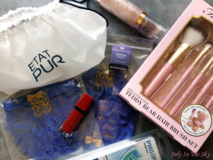 blog beauté haul sephora maison close état pur philips too faced urban decay bourjois