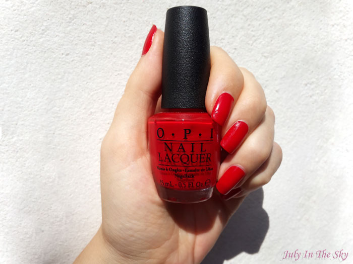 blog beauté routine manucure parfaite vernis écaille opi big apple red avis