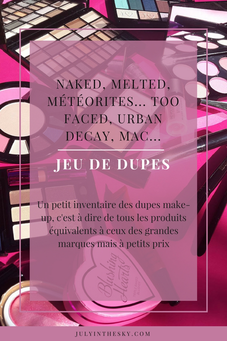 blog beauté jeu de dupes