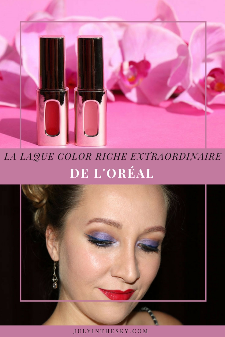 blog beauté laque lèvres rouge color riche extraordinaire l'oréal avis