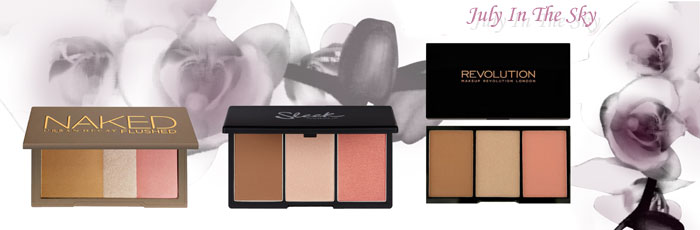 blog beauté Jeu de dupe : Naked Flushed - Urban Decay - Face Form - Sleek Makeup - Iconic Pro Blush, Bronze and Brighten - Makeup Revolution