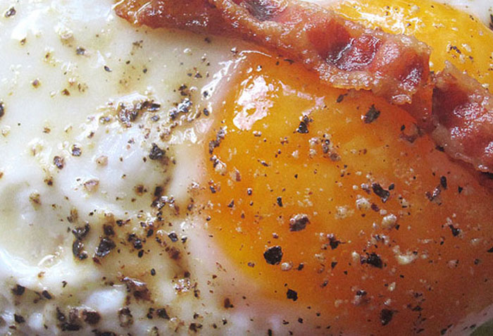 Food Porn : Oeuf au plat au bacon, Breakfast time