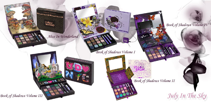 blog beauté objet collection édition limitée urban decay alice in wonderland book of shadows volume 1 2 3 4 avis swatch palette