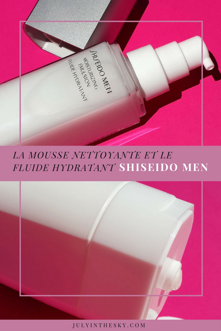 blog beauté homme shiseido men fluide hydratant mousse nettoyante avis