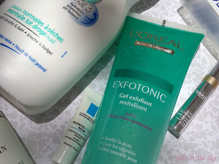 blog beauté produits terminés gel douche sanex cils demasq gemey exfotonic l'oréal