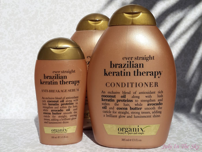 blog beauté organix shampooing conditionneur serum brazilian keratin therapy avis