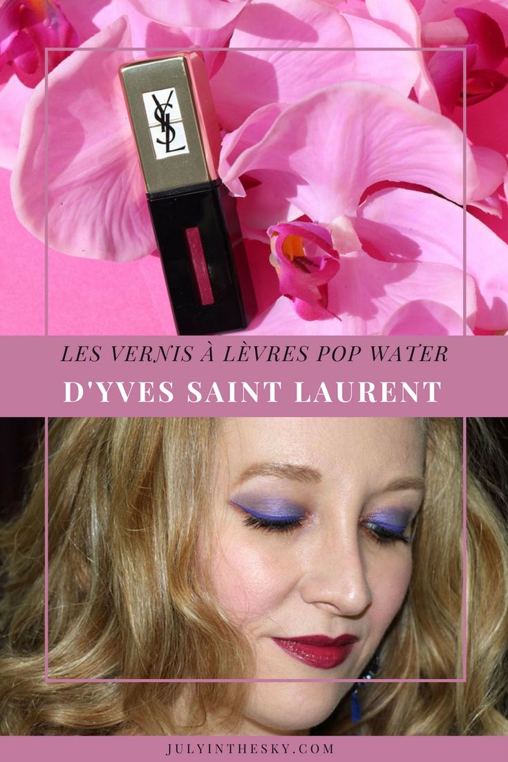 blog beauté avis vernis lèvres pop water yves saint laurent steamy violet 210 test