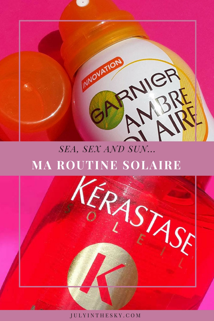 blog beauté avis brume toucher sec ambre solaire garnier clarins stick solaire spf50 balm kiko après soleil sorbet garnier voile protecteur kerastase