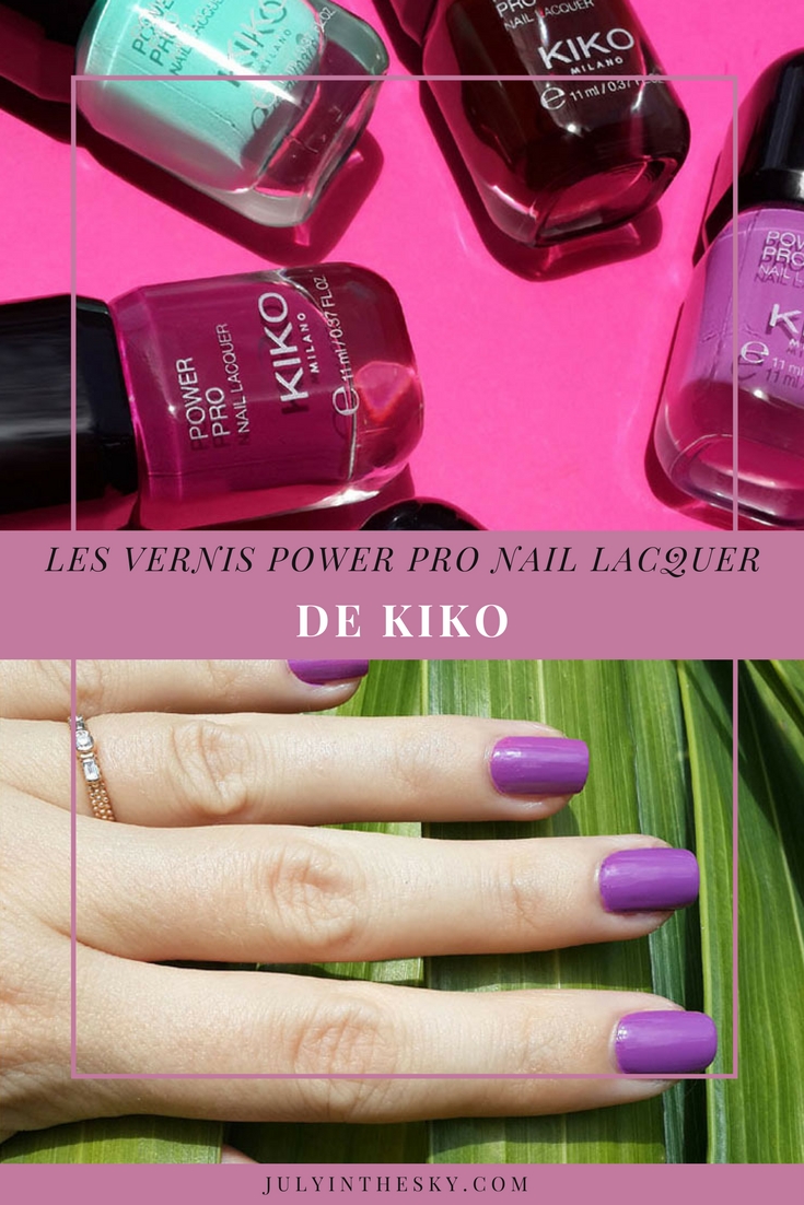 blog beauté vernis kiko power pro nail lacquer iris 18 swatch avis test
