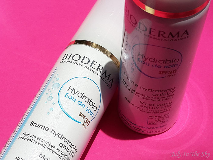 blog beauté indispensables été eau de soin bioderma hydrabio spf30 test avis