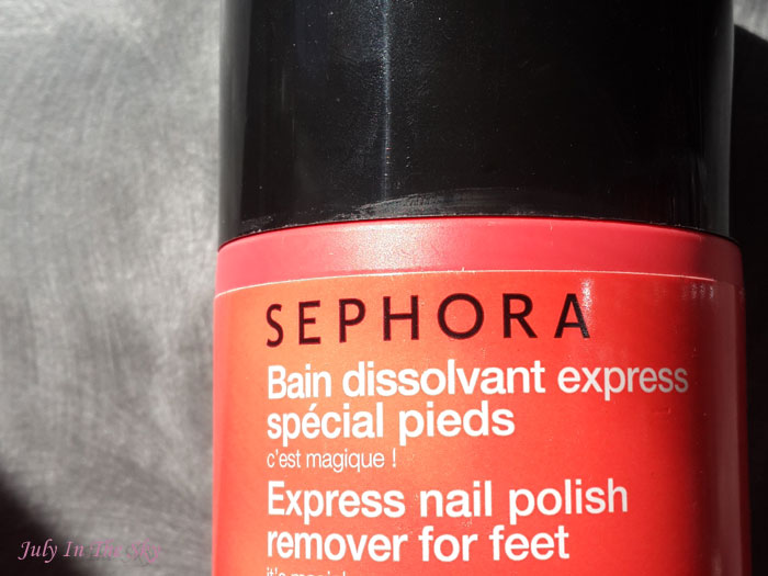 blog beauté routine manucure sephora bain dissolvant express pied avis