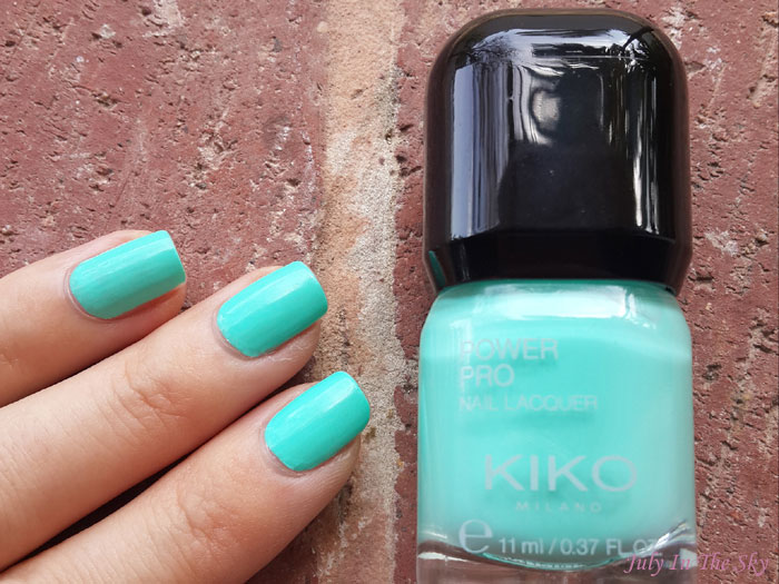 blog beauté vernis kiko power pro nail lacquer 36 acquamarine swatch avis test