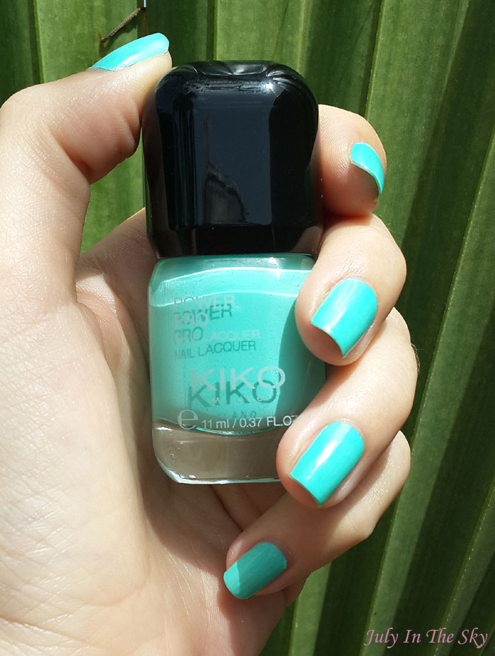 blog beauté vernis kiko power pro nail lacquer 36 acquamarine swatch avis test