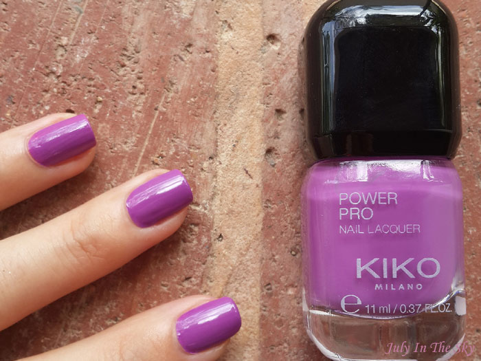 blog beauté vernis kiko power pro nail lacquer iris 18 swatch avis test