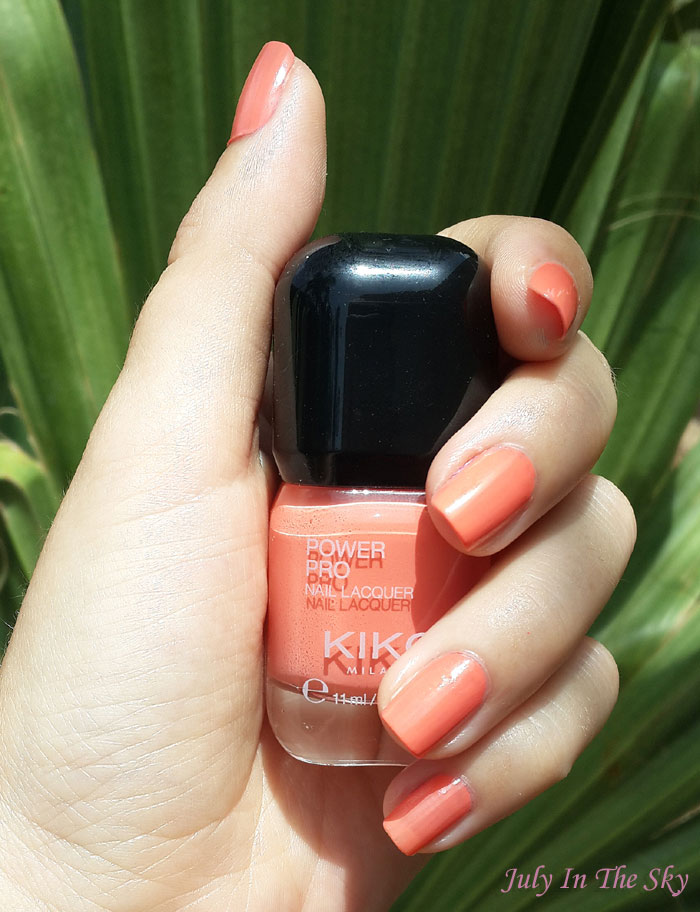 blog beauté vernis kiko power pro nail lacquer 08 papaya swatch avis test