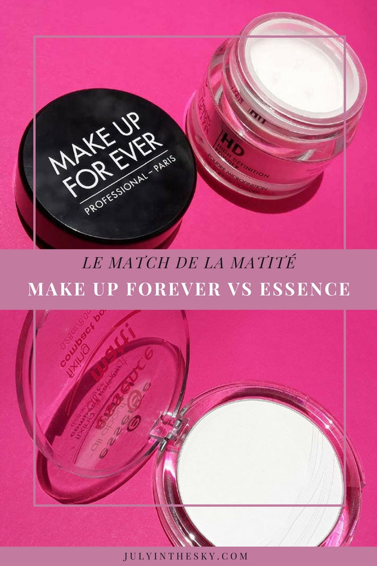 blog beauté poudre matifiante essence make up for ever avis test