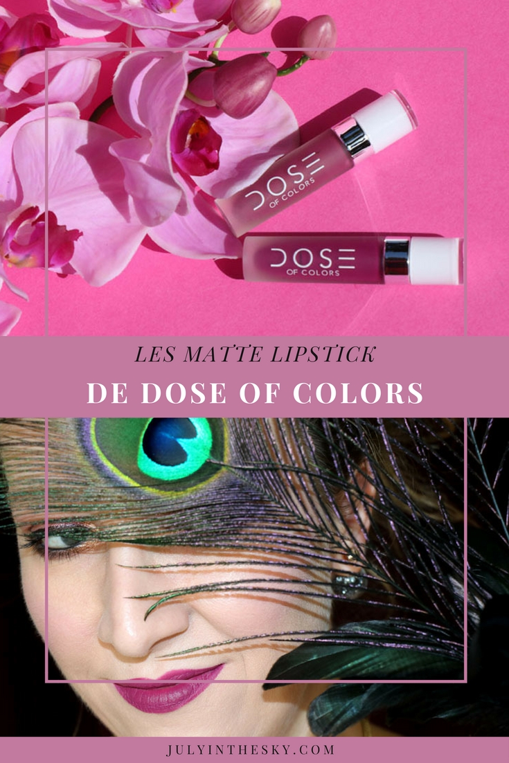 blog beauté matte lipstick dose of colors berry me 2 swatch avis test