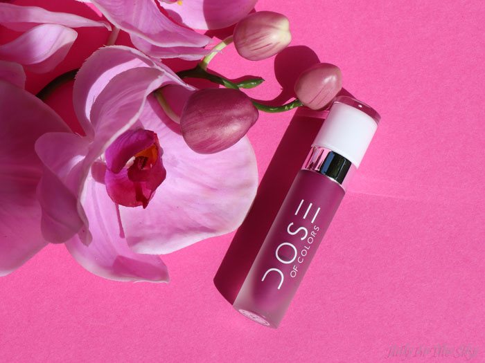 blog beauté matte lipstick dose of colors berry me 2 swatch avis test