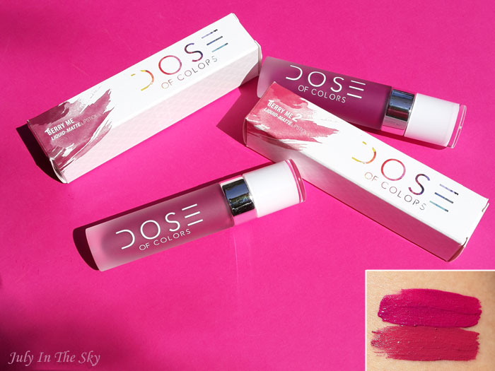 blog beauté matte lipstick dose of colors berry me 2 swatch avis test