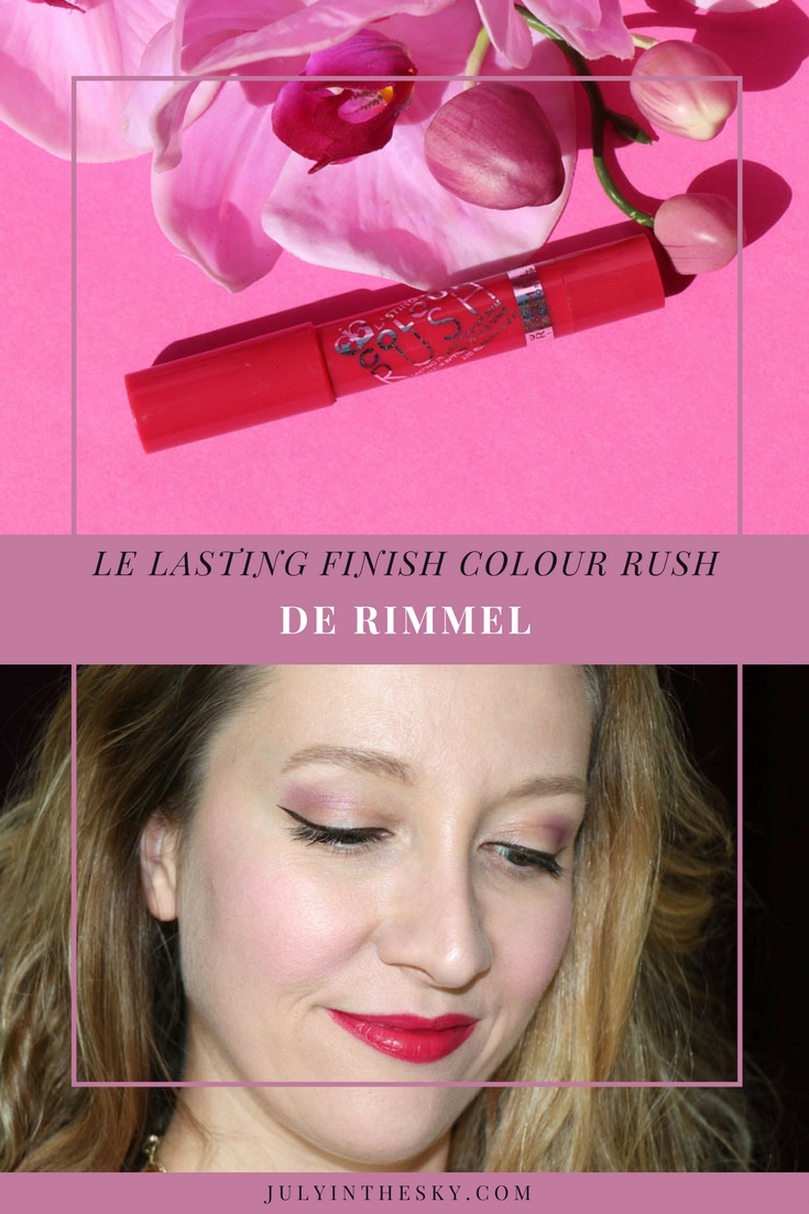 blog beauté baume lèvres lasting finish colour rush rimmel rumour has it
