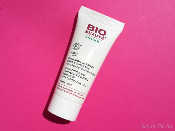 blog beaute bio beaute by nuxe avis test émulsion lissante hydratante 24 h aux cellules de clémentine