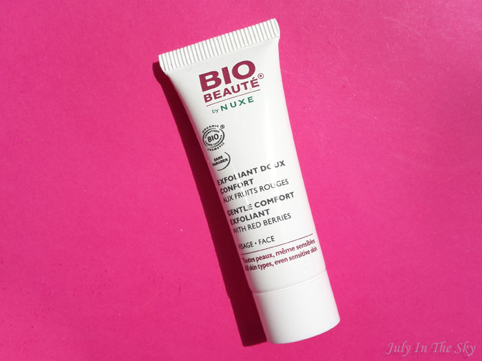 blog beaute bio beaute by nuxe avis test exfoliant doux confort fruits rouges