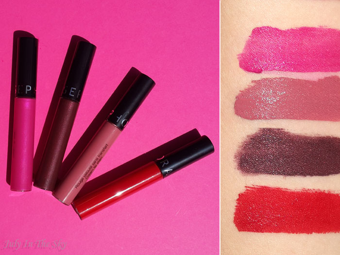 blog beauté rouge velouté sans transfert sephora avis test swatch always red forever fuchsia marvelous mauve dark berry