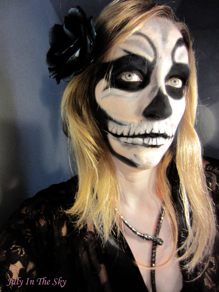 blog beaute make up halloween squelette skeleton undead zombie beauty blogger barbie