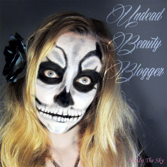 blog beaute make up halloween squelette skeleton undead zombie beauty blogger barbie