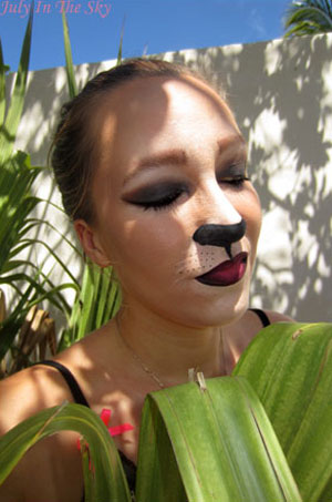 blog beauté make up tutoriel halloween fauve chat félin