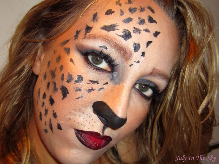 blog beauté make up tutoriel halloween fauve chat félin