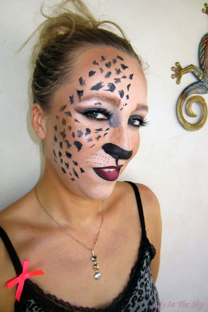 blog beauté make up tutoriel halloween fauve chat félin