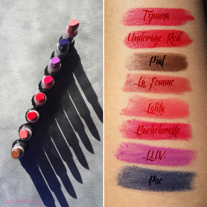 July In The Sky : blog beauté studded kiss lipstick kat von d avis test swatch