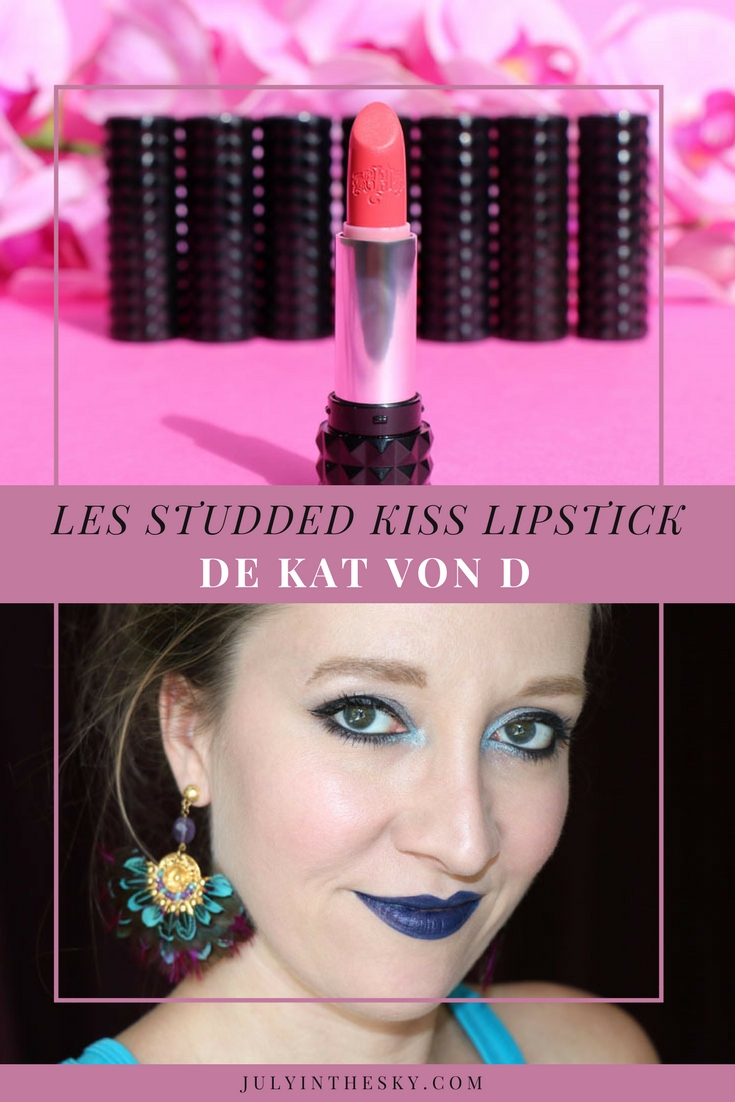 blog beauté studded kiss lipstick kat von d avis test swatch