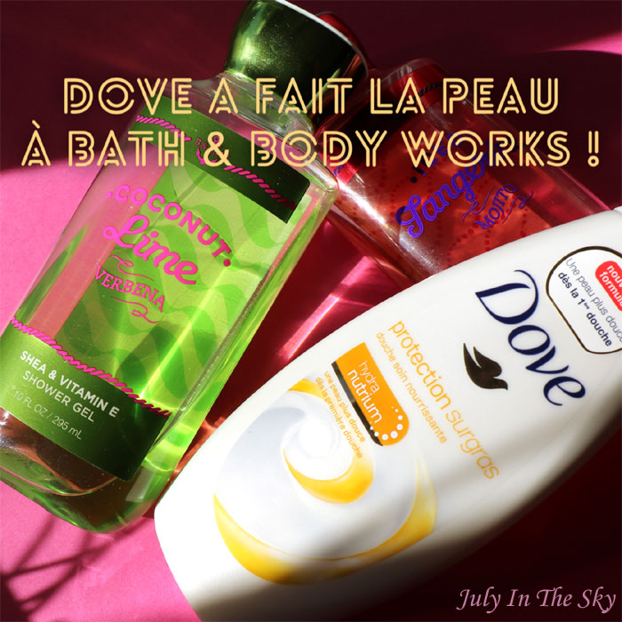 blog beauté avis test gel douche bath & body works dove hydra nutrium