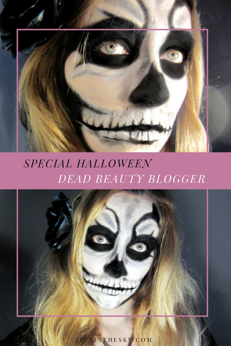 blog beaute make up halloween squelette skeleton undead zombie beauty blogger barbie