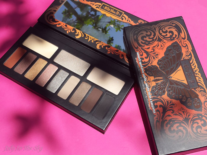 blog beauté palette monarch kat von d avis test swatch