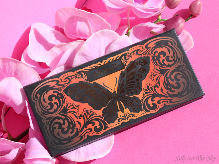 blog beauté palette monarch kat von d avis test swatch