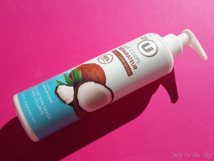 blog beauté avis test by u lait corps reparateur noix de coco