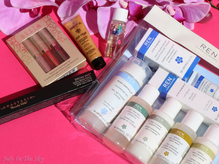 blog beauté méga haul cult beauty stila ren anastasia beverly hills avis test