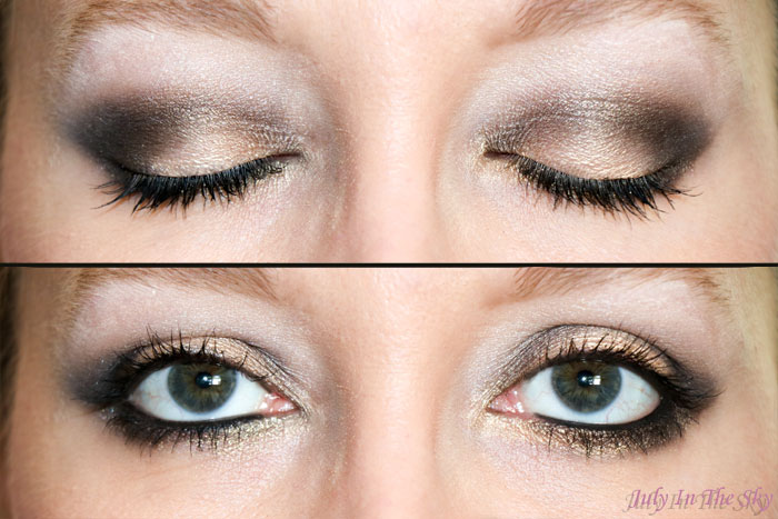 blog beauté make-up réveillon noel doré gold or make-up of the day