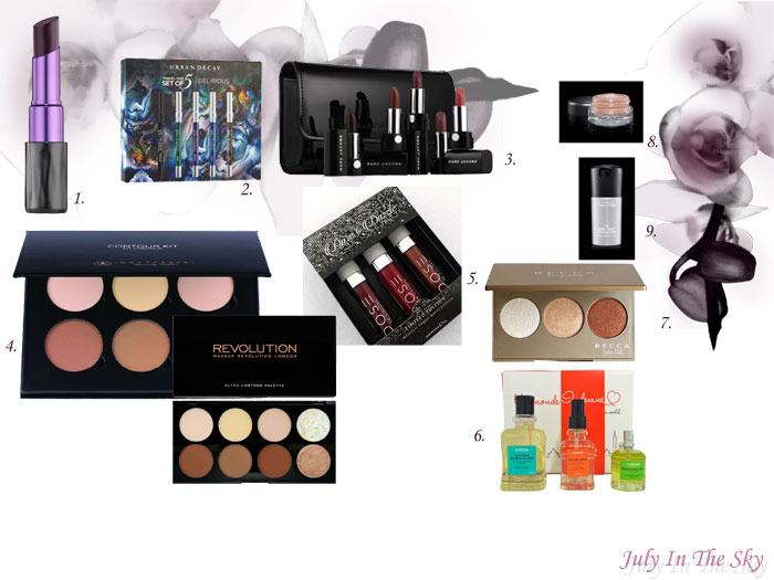 blog beauté wishlist décembre noel black friday urban decay marc jacobs mac anastasia beverly hills makeup revolution dose of colors becca indemne