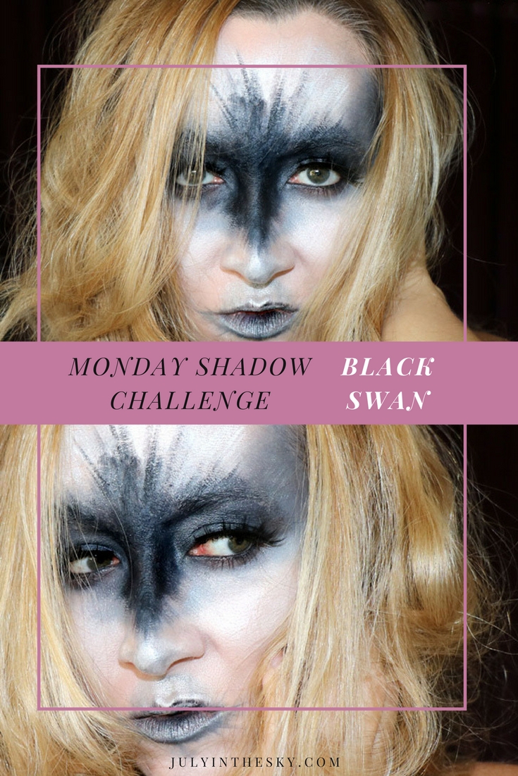 blog beauté maquillage monday shadow challenge black swan make-up artistique