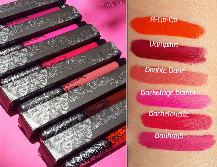 blog beauté kat von d france everlasting liquid lipstick lipstick swatch