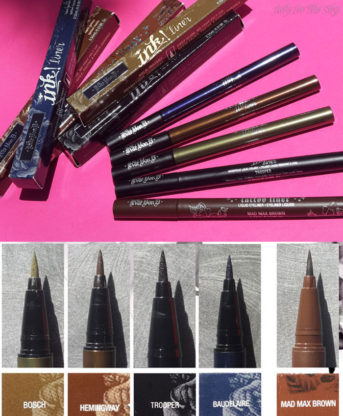 blog beauté kat von d france sephora ink tattoo liner swatch