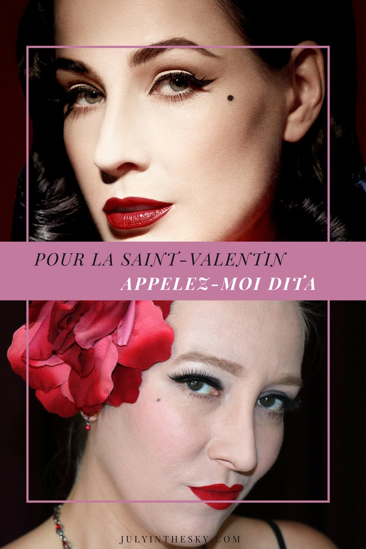 blog beauté make up saint valentin dita von teese