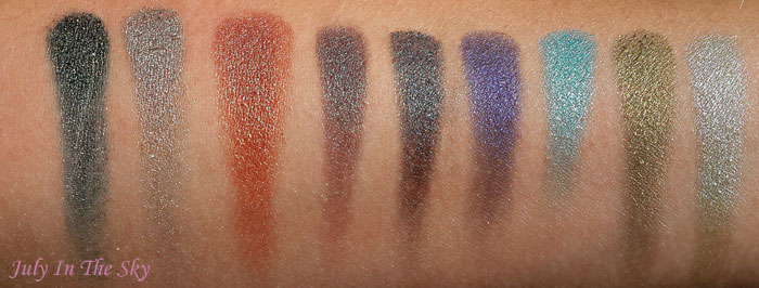 blog beauté fard makeup geek eyeshadow foiled pressed duochrome avis test z palette swatch