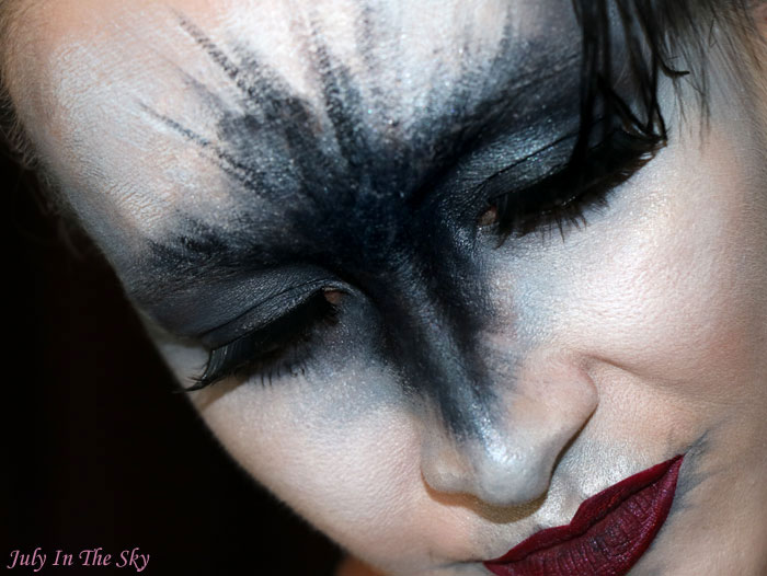 blog beauté monday shadow challenge black swan make-up artistique